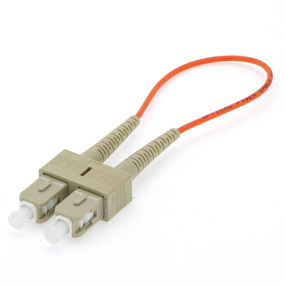 SC Multimode OM1 62.5/125 Fiber Optic Loopback Cable SC Multimode OM1 62.5/125 Fiber Optic Loopback Cable